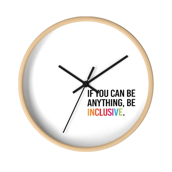 Be Inclusive Wall Clock