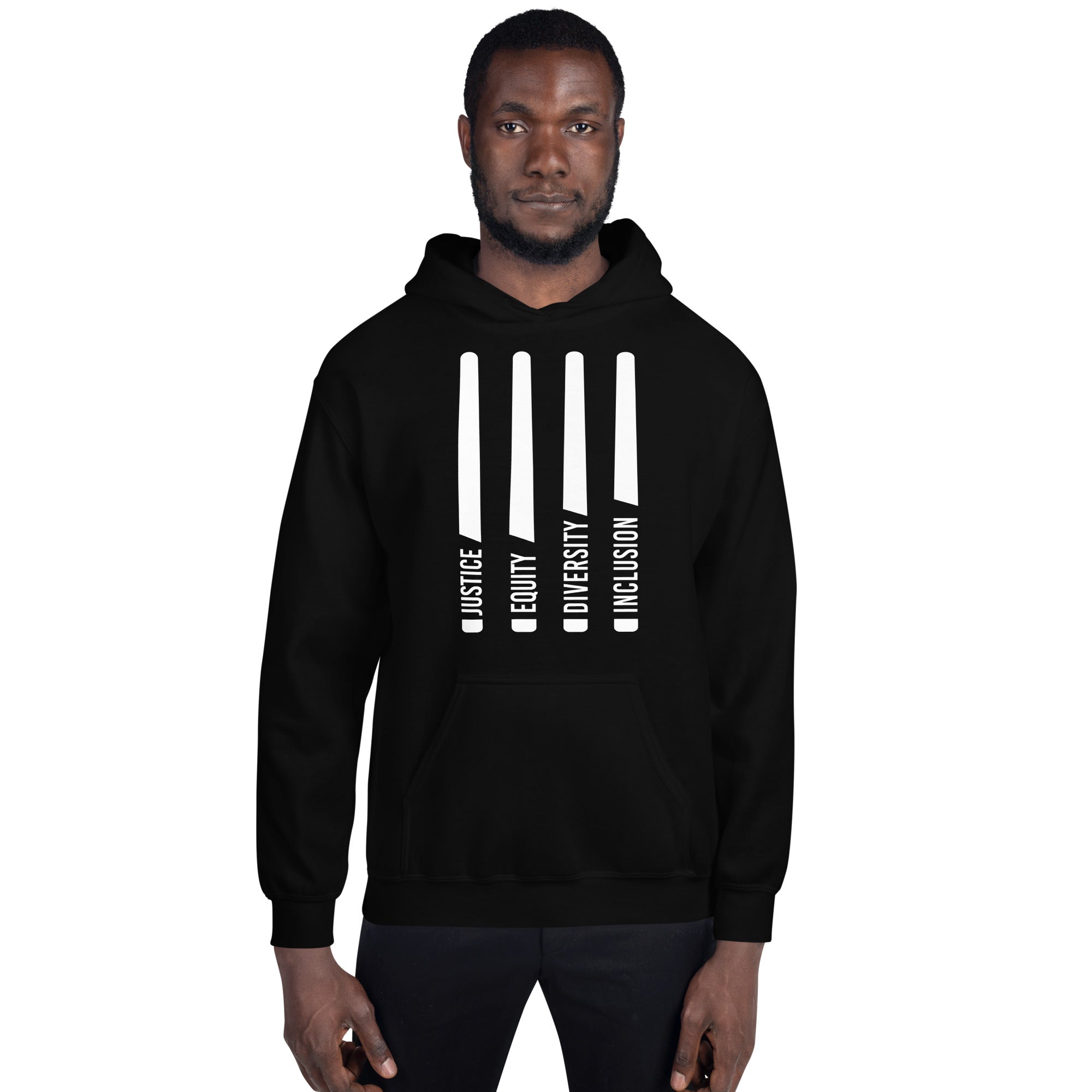 URevolution Justice Equity Diversity Inclusion Hoodie Black / L